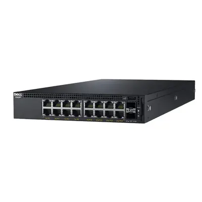 VV0RJ Dell X-Series X1018P 16 x 10/100/1000Base-T RJ-45 PoE and 2 x SFP (mini-GBIC) Ports Layer 2 Managed Gigabit Ethernet Sw...