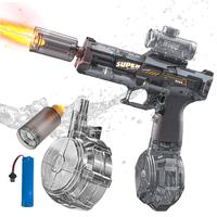 Electric Water Gun, Automatic Squirt Guns with Muzzle Flash ,Water Blasters for Kids Adults Outdoor Summer Swimming Pool Beac...