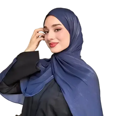 Malaysia Style Silk Satin Hijab – 70x180  Lightweight Chiffon Scarf for Muslim Women