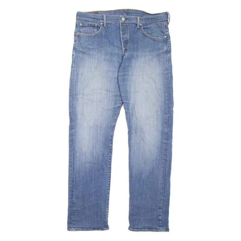 LEVI'S 501 Jeans Mens Blue Regular Straight Stone Wash W36 L32