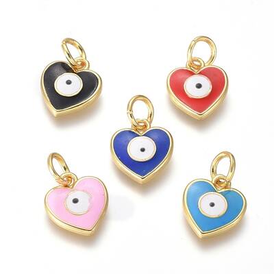 Brass Enamel Pendants