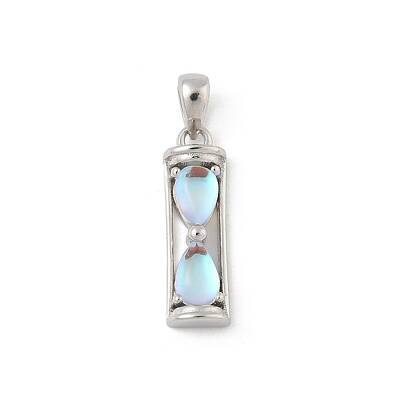 925 Sterling Silver & Glass Hourglass Pendants