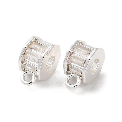 Brass Cubic Zirconia Tube Bails