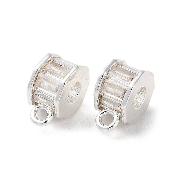 Brass Cubic Zirconia Tube Bails