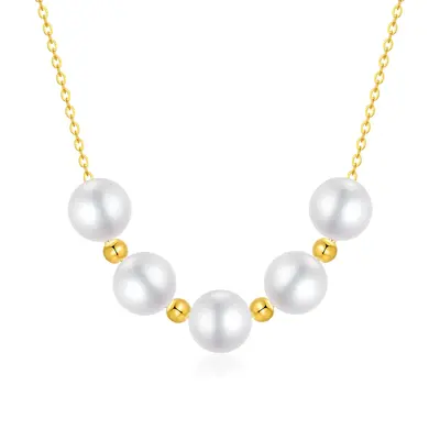14K Gold Pearl Pendant Necklace