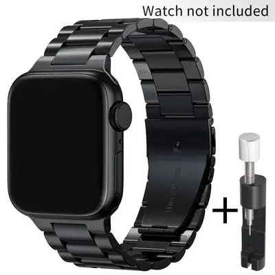 Summer Stainless Steel Smartwatch Band for Apple Watch Bands (Band Only), Fashionable Quick Release Metal Smartwatches Ba...