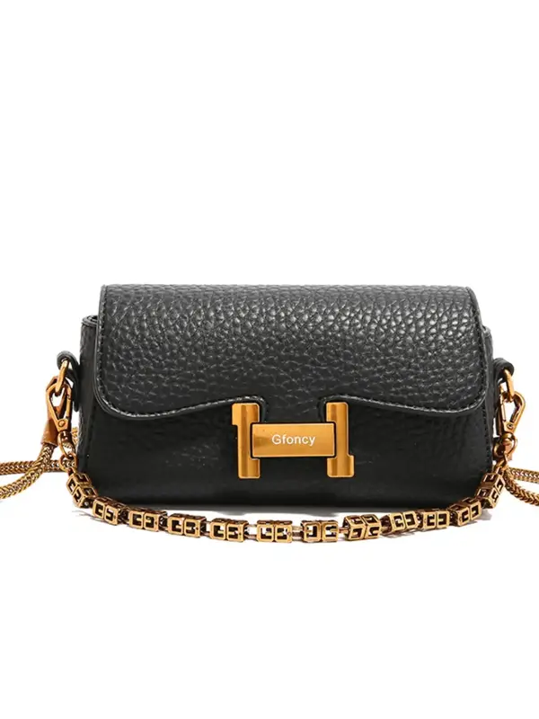 Women's Fashion Chain Strap Crossbody Bag,  Sling Purse, Casual Solid Color Shoulder Bag for Daily Used, Trendy Versatile Hig...