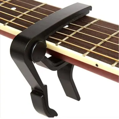 Guitar Fretboard Clip, Guitar Bridge Fret Clamp, Folk Electric Acoustic Guitar Capo