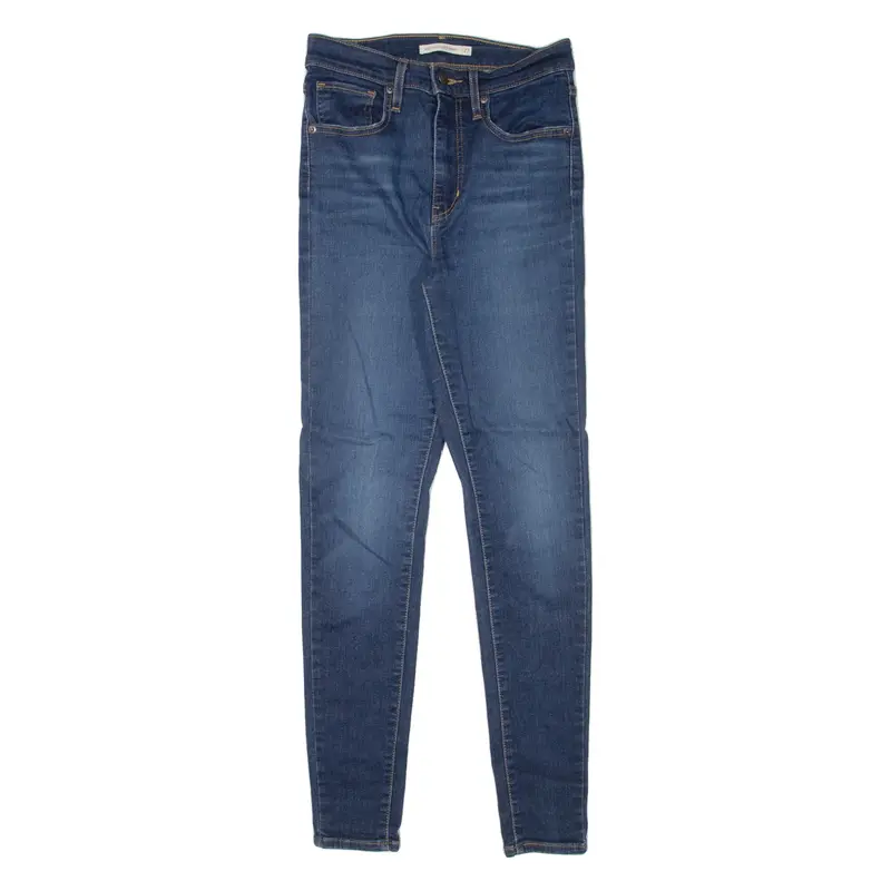 LEVI'S Mile High Womens Jeans Blue Slim Skinny Stone Wash W27 L30