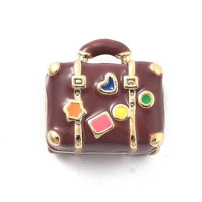 Rack Plating Brass Enamel Beads