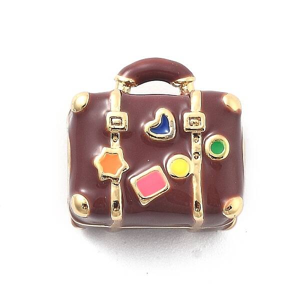 Rack Plating Brass Enamel Beads