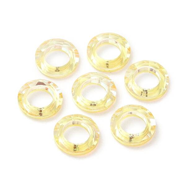 Electroplate Transparent Glass Linking Rings