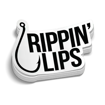 Rippin' Lips Hard Hat Decal