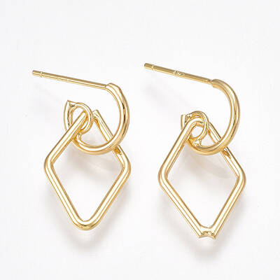 Brass Stud Earrings