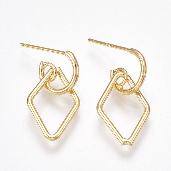 Brass Stud Earrings