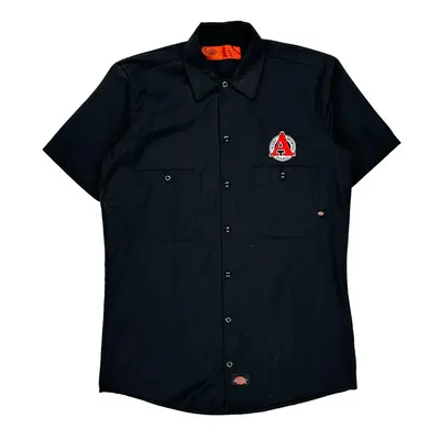 Dickies Short Sleeve Shirt - Small Black Polyester Blend