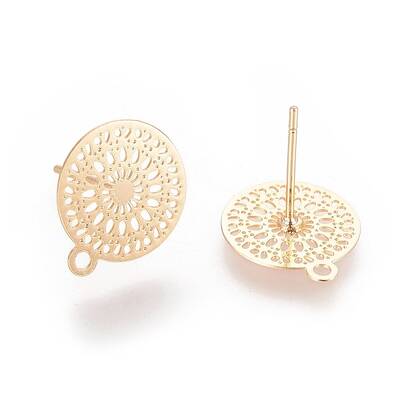Brass Stud Earring Findings