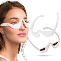 Under-Eye Red Light Therapy Device, Red Light Therapy Glasses Microcurrent Eye Massager Red Light Eye Mask for Eye Bags Dark ...