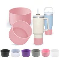 Silicone Insulated Cup Boot, 1 Count Modern Non-slip Cup Boot for 40oz 30oz 20oz Tumbler, Drinkware Accessories for Home Kitc...