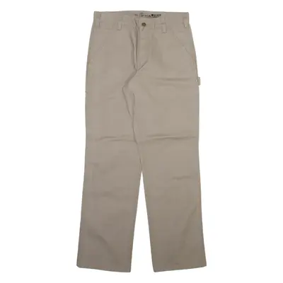 CARHARTT Carpenter Workwear Mens Trousers Grey Relaxed Straight W30 L32