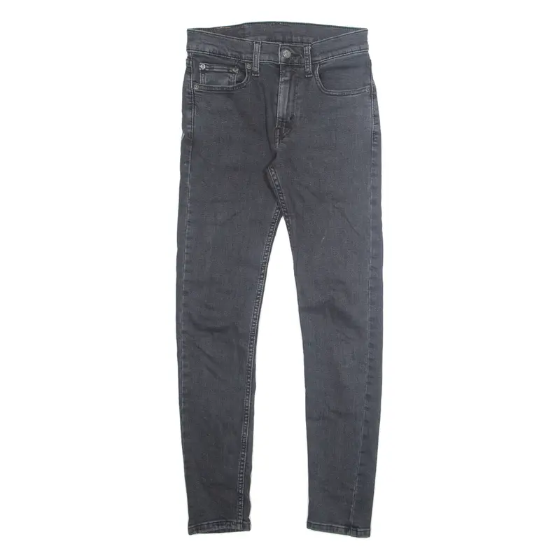 LEVI'S 519 Hi-ball Mens Jeans Grey Slim Tapered Stone Wash W28 L30