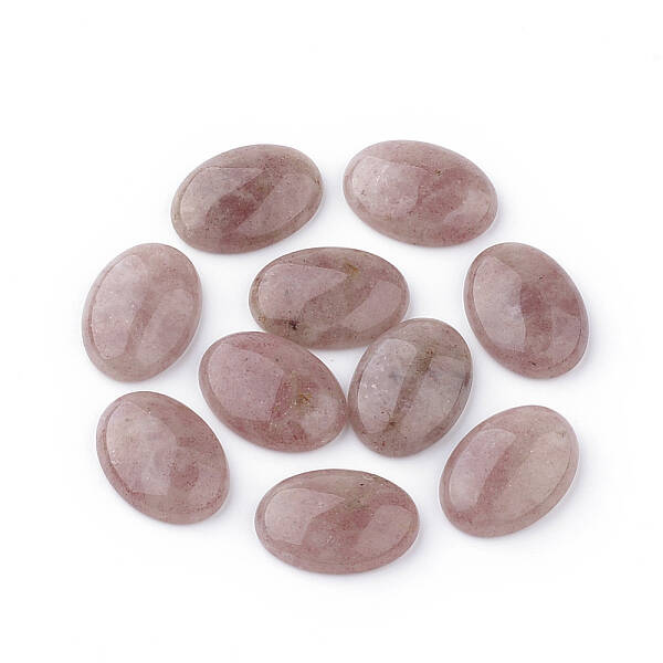 Natural Strawberry Quartz Gemstone Cabochons