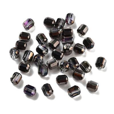 Electroplate Column Glass Beads