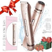 Electric Hair Removal Tool, 1 Box Rechargeable 2 in 1 Body & Facial Hair Removal Dual Head, Waterproof Hair Removal Machine f...
