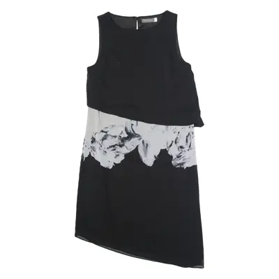 MINT VELVET Womens Day Dress Black Sleeveless Knee Length UK 10
