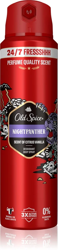 Old Spice Nightpanther deodorant and body spray for men 200 ml