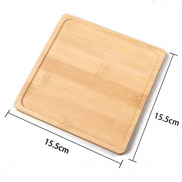 Square Wood Mosaic Base