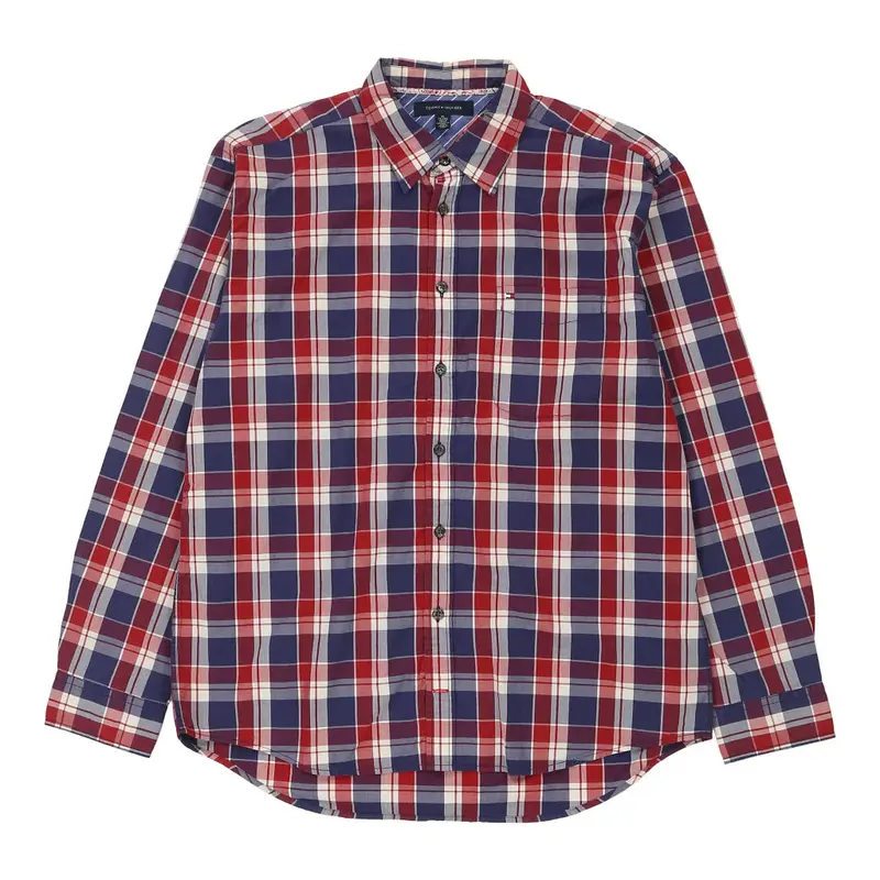 Tommy Hilfiger Checked Shirt - XL Red Cotton