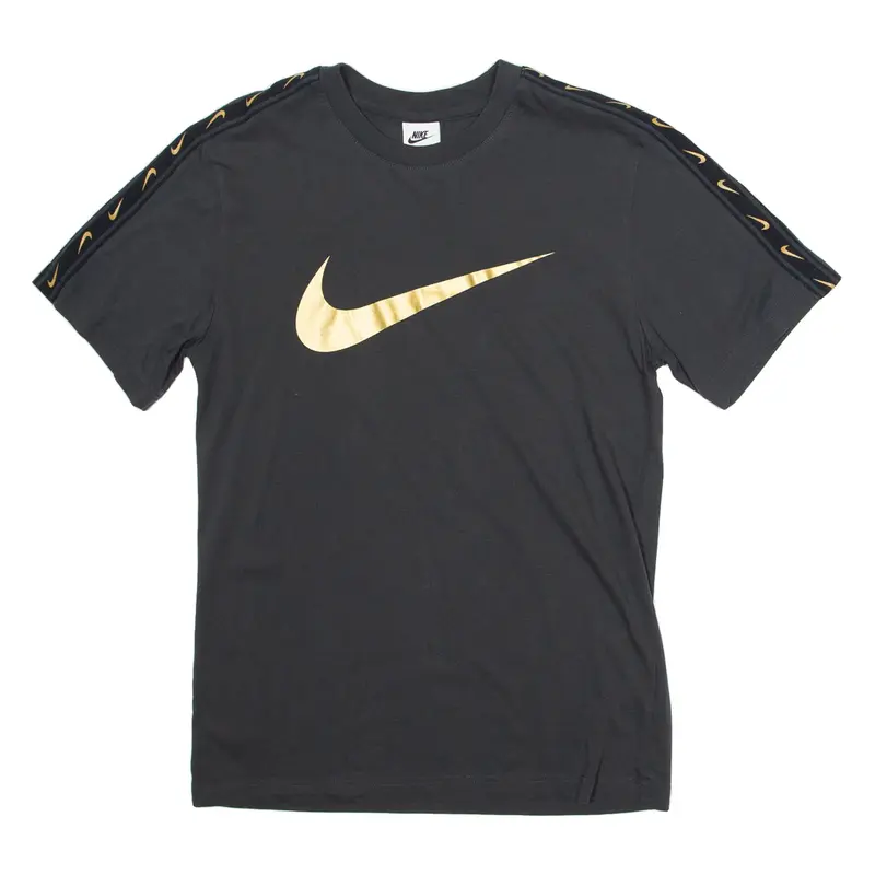 NIKE Mens T-Shirt Grey Crew Neck S