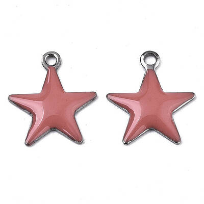 201 Stainless Steel Enamel Charms