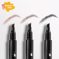 Waterproof 4-Tip Brow Pencil,Natural Hair-Like Strokes,Smudge-Proof & All-Day Wear SpringTok 03# Makeup Cosmetic #effortlessb...