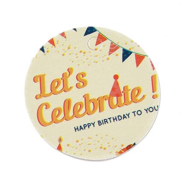 Happy Birthay Kraft Paper Gift Tags