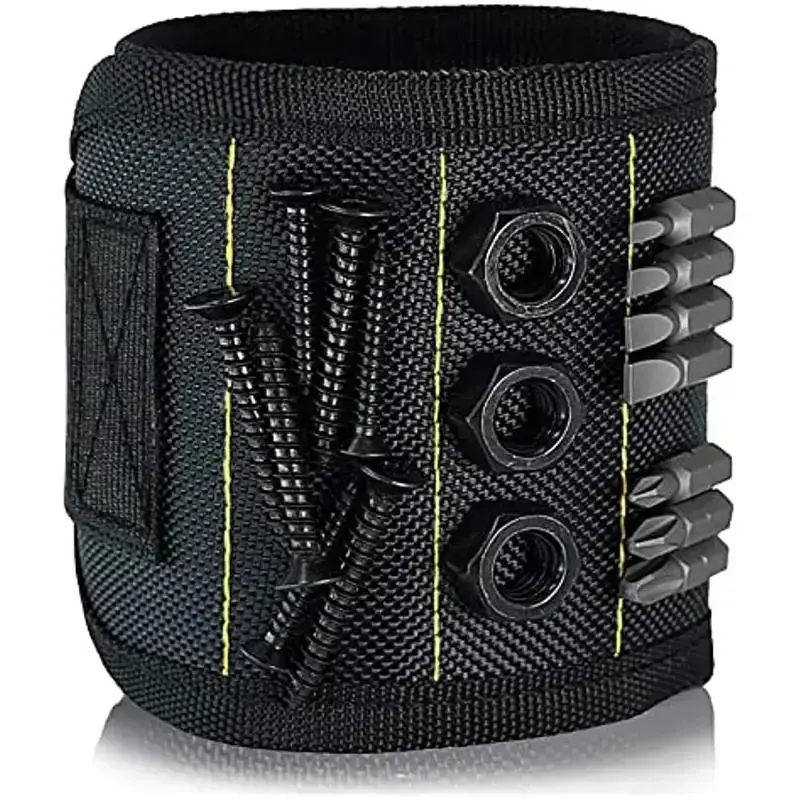 Magnetic Wristband, Multifunctional Magnetic Wrist Tool Bag, Tool Organizer for Holding Screws, Nails, Drilling Bits, Perfect...
