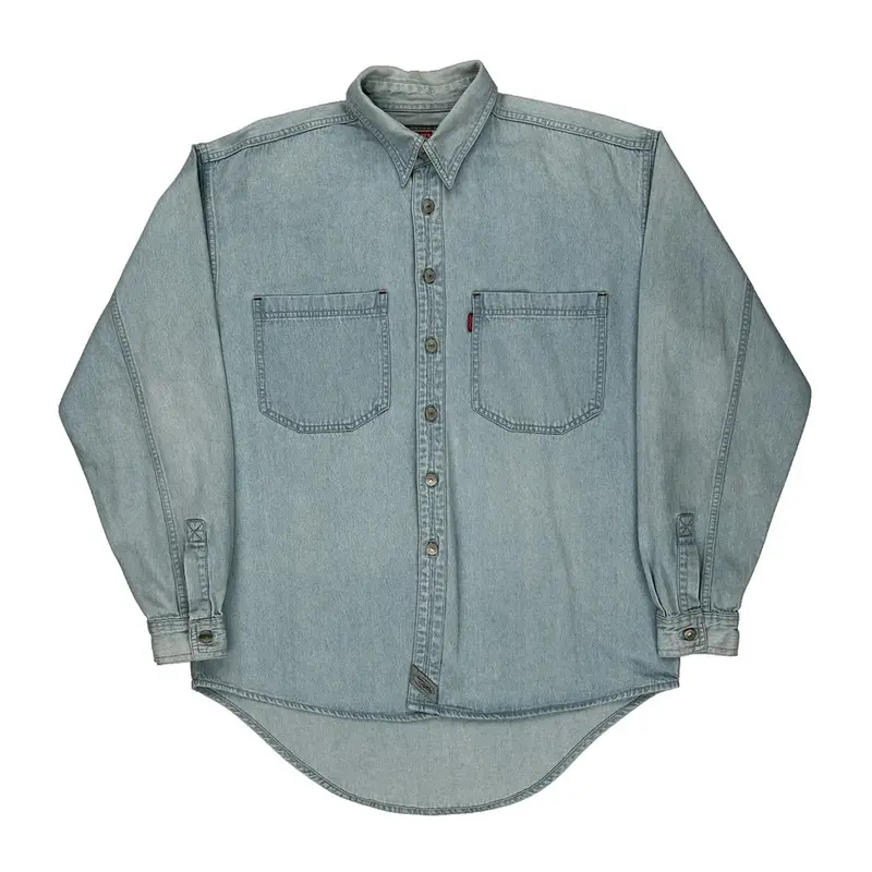 Levis Denim Shirt - Medium Light Wash Cotton