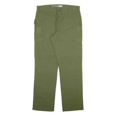 CARHARTT Carpenter Workwear Mens Trousers Green Relaxed Straight W34 L32