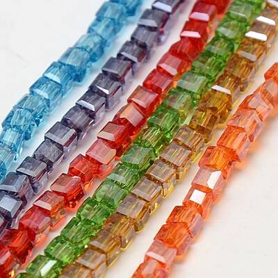 Electroplate Glass Bead Strands