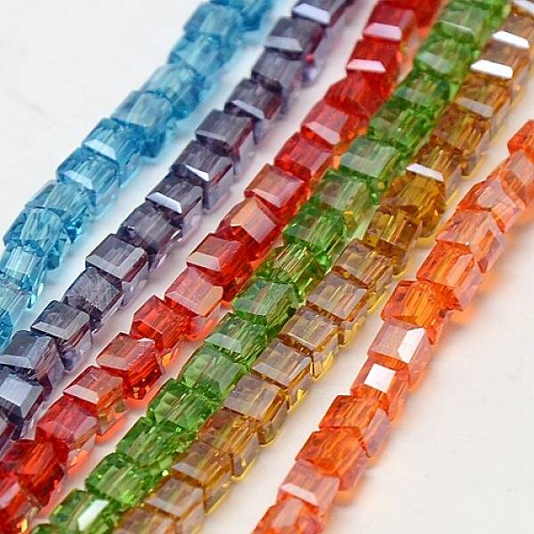 Electroplate Glass Bead Strands