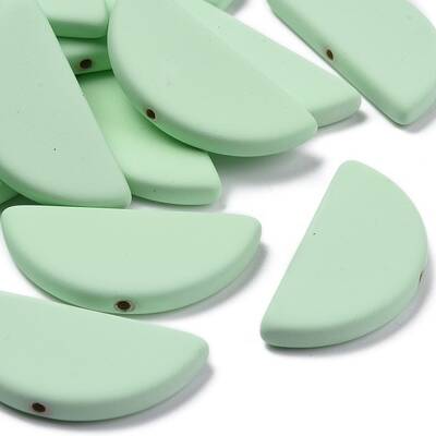 Rubberized Style Acrylic Beads Strands
