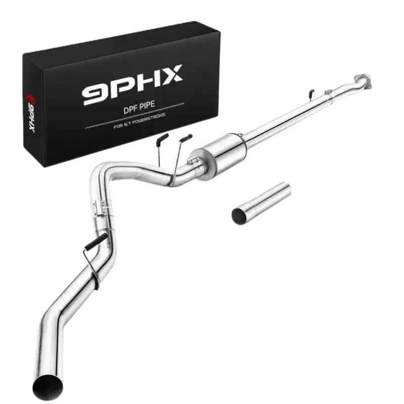 2011-2025 Powerstroke 6.7 DPF Delete Race Pipe 4/5 Inch for Ford F250,F350,F450