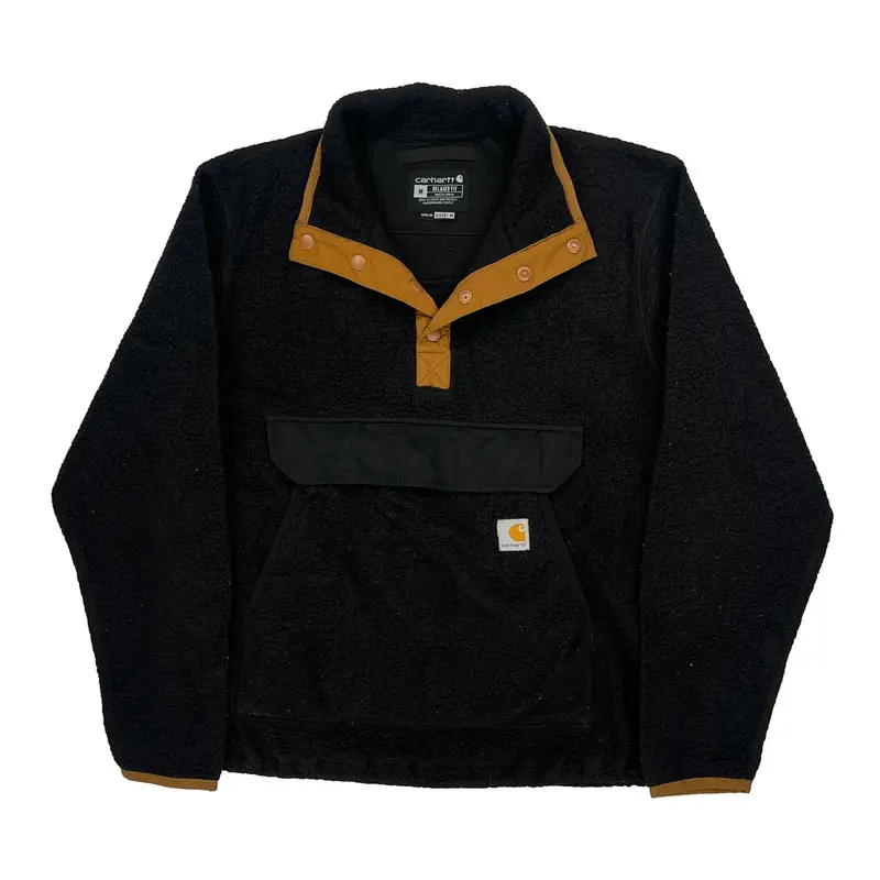 Relaxed Fit Carhartt Fleece - Medium Black Polyester