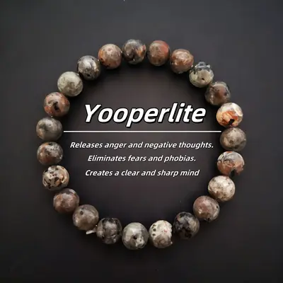 * Yooperlite Bracelet Releases Anger And Negative Thoughts, Eliminates Fears And Phobias, Creates A Clear And Sharp Mind Heal...