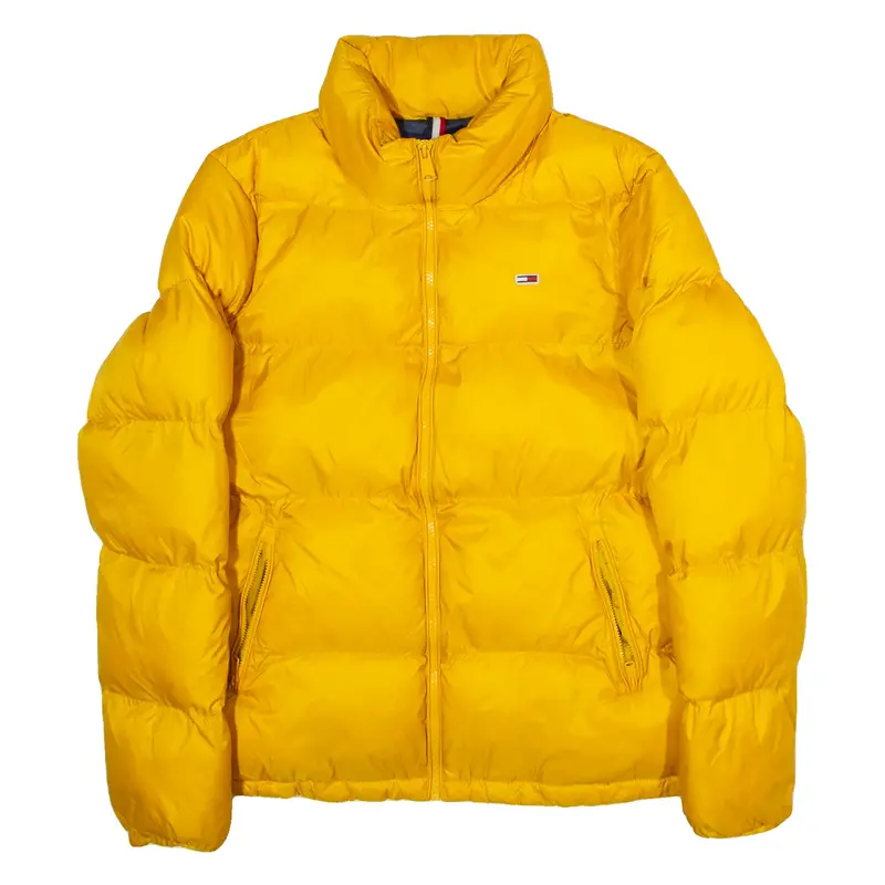 TOMMY JEANS Womens Puffer Jacket Yellow L