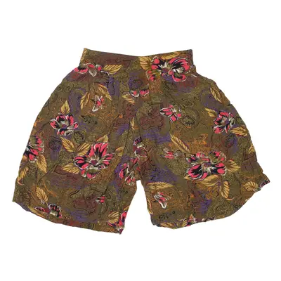Casual Shorts Green Loose Floral Womens XS W27