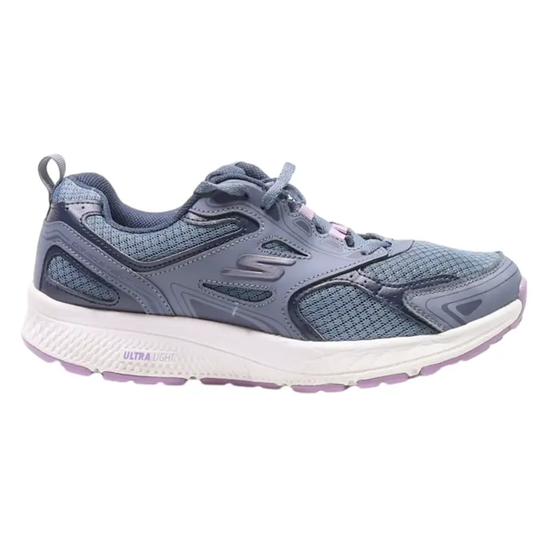 SKECHERS Sneaker Trainers Blue Synthetic Womens UK 4.5