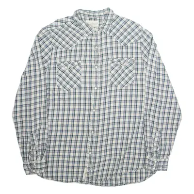 RALPH LAUREN DENIM & SUPPLY Mens Shirt Green Check Long Sleeve 2XL
