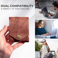 Father’s Day Gift – Multifunctional Compact Wallet，Slim Minimalist Bifold Wallet with Pen Slot for Daily or Travel